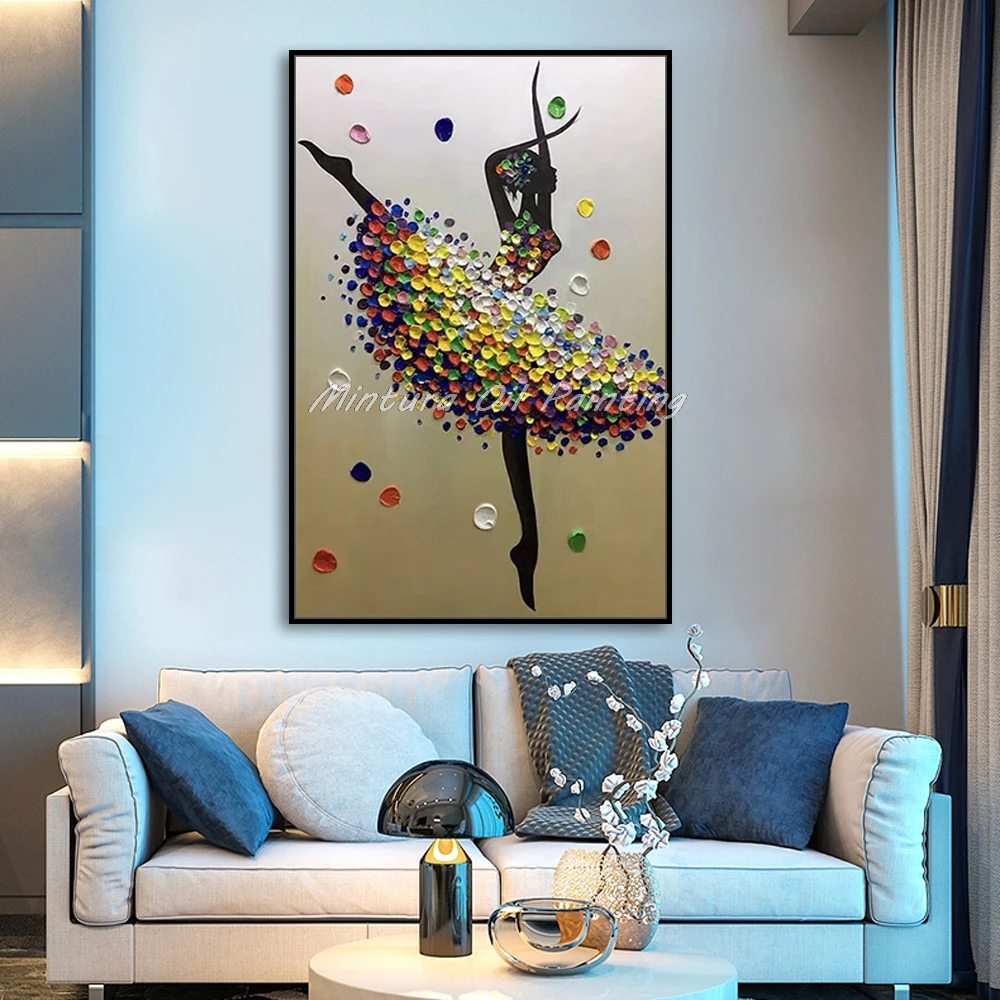 Картина маслом на холсте без рамки ручная роспись|Рисование и каллиграфия| |