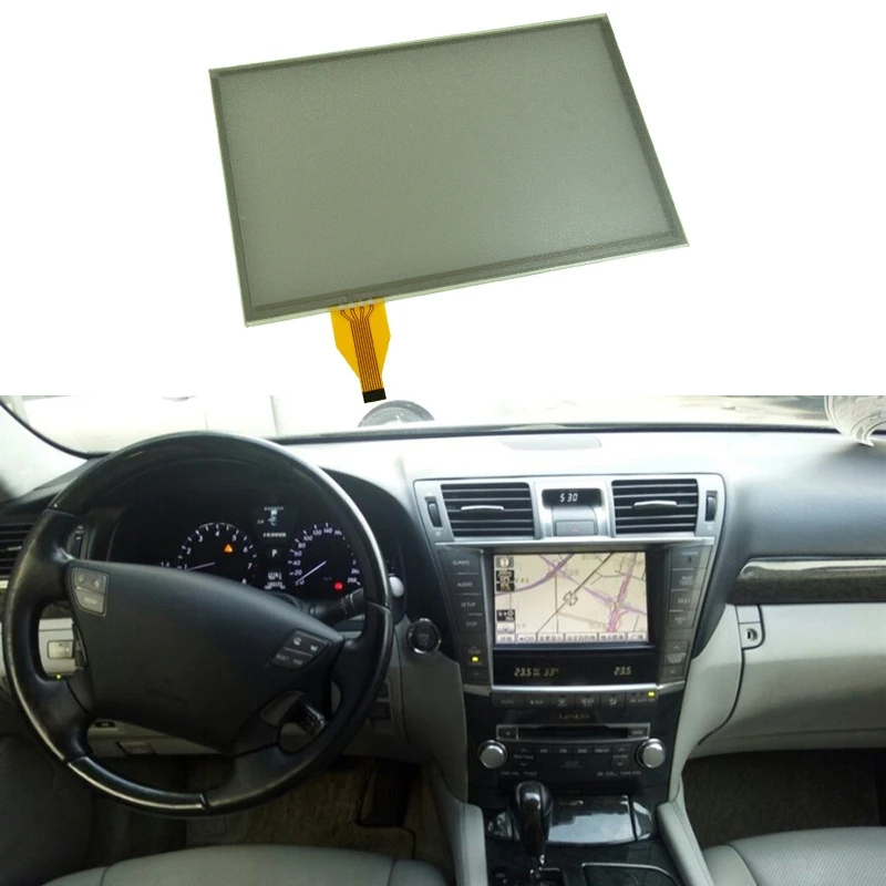 

8 дюймов Пресс Экран аналогово-цифровой преобразователь для Lexus LS460 LX570 GS GX RX v-образной КРЕПЕЖНОЙ ПЛАСТИНОЙ LS LX автомобиля Navi аудио
