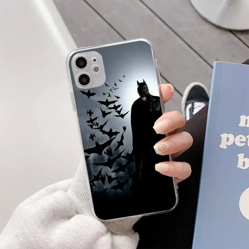 

Batmans Hero Super Phone Case For Iphone11 12 Pro Max SE 2020 6s 7 8 Plus X Xs Max Xr Transparent Soft Silicone Cover