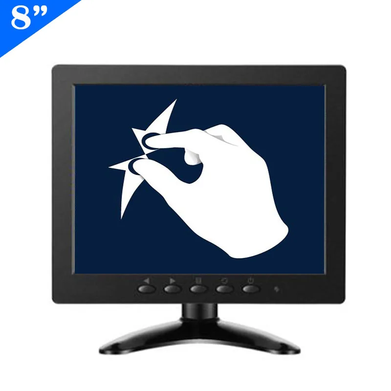 ZHIXIANDA 8-дюймовый IPS ЖК-экран с HDMI VGA USB вход резистивный сенсорный монитор |