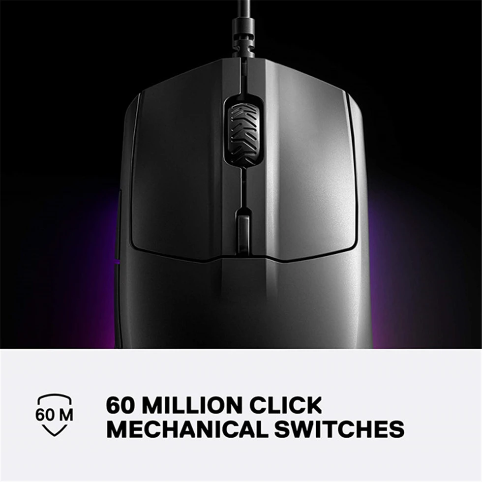 Игровая мышь Steelseries Rival 3 с подсветкой масса 77 г подходит для двух рук FPS мыши