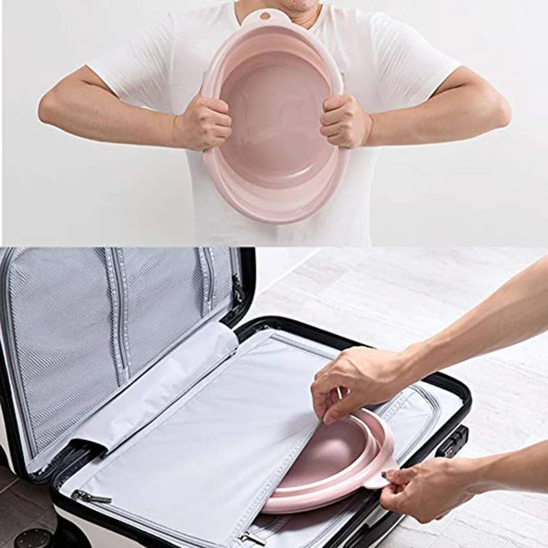 Портативная телескопическая раковина для рыбалки на открытом воздухе ведро