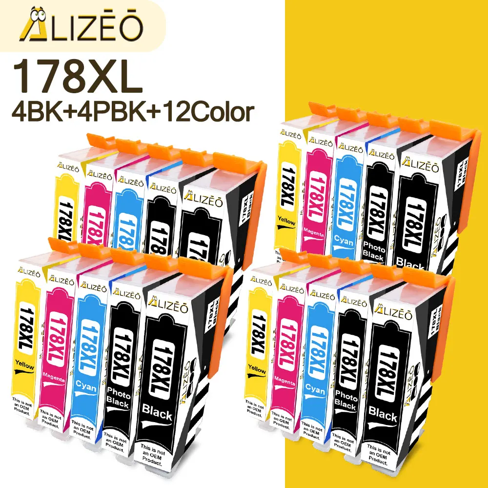 

5-20 Pcs Compatible Ink Cartridge for HP 178 XL For HP178 178XL Photosmart C5390 C5393 C6300 C6324 C6380 D5460 D5463 D5468