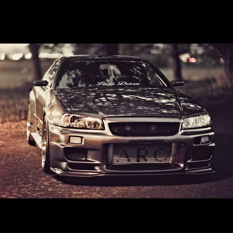 LuLuSticker #226 японский автомобиль лобовое стекло уличные гонки слова мода мото