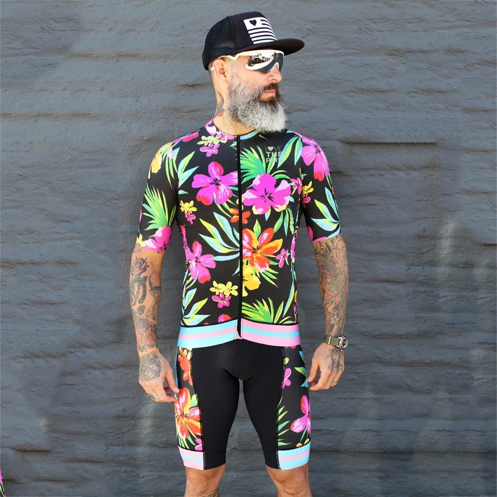 

Cycling Suit USA Aero Short Sleeve Jerseys Set Custom Clothing Racing Suit Sportwear Clothes Cycle Uniform Maillot