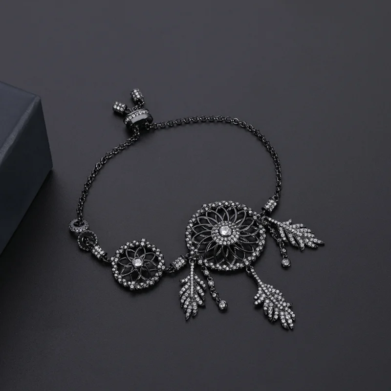 Трендовая цепочка с кулоном Ловец снов ожерелье кулон в виде пера свитер браслет