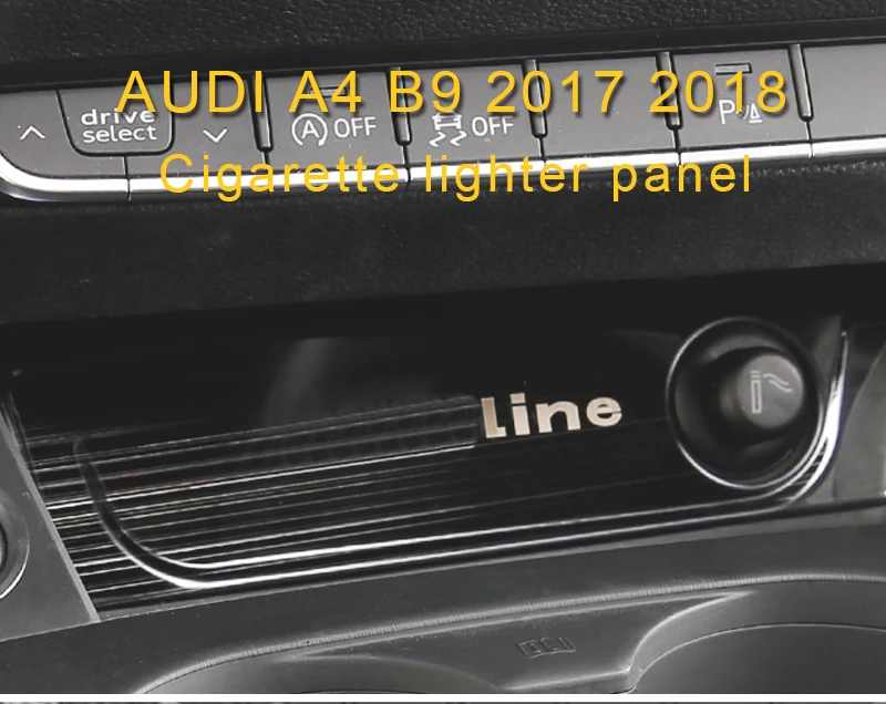 Carманго для Audi A4 A5 S4 S5 B9 Авто прикуриватель панель накладка рамка наклейка хромированные аксессуары для интерьера