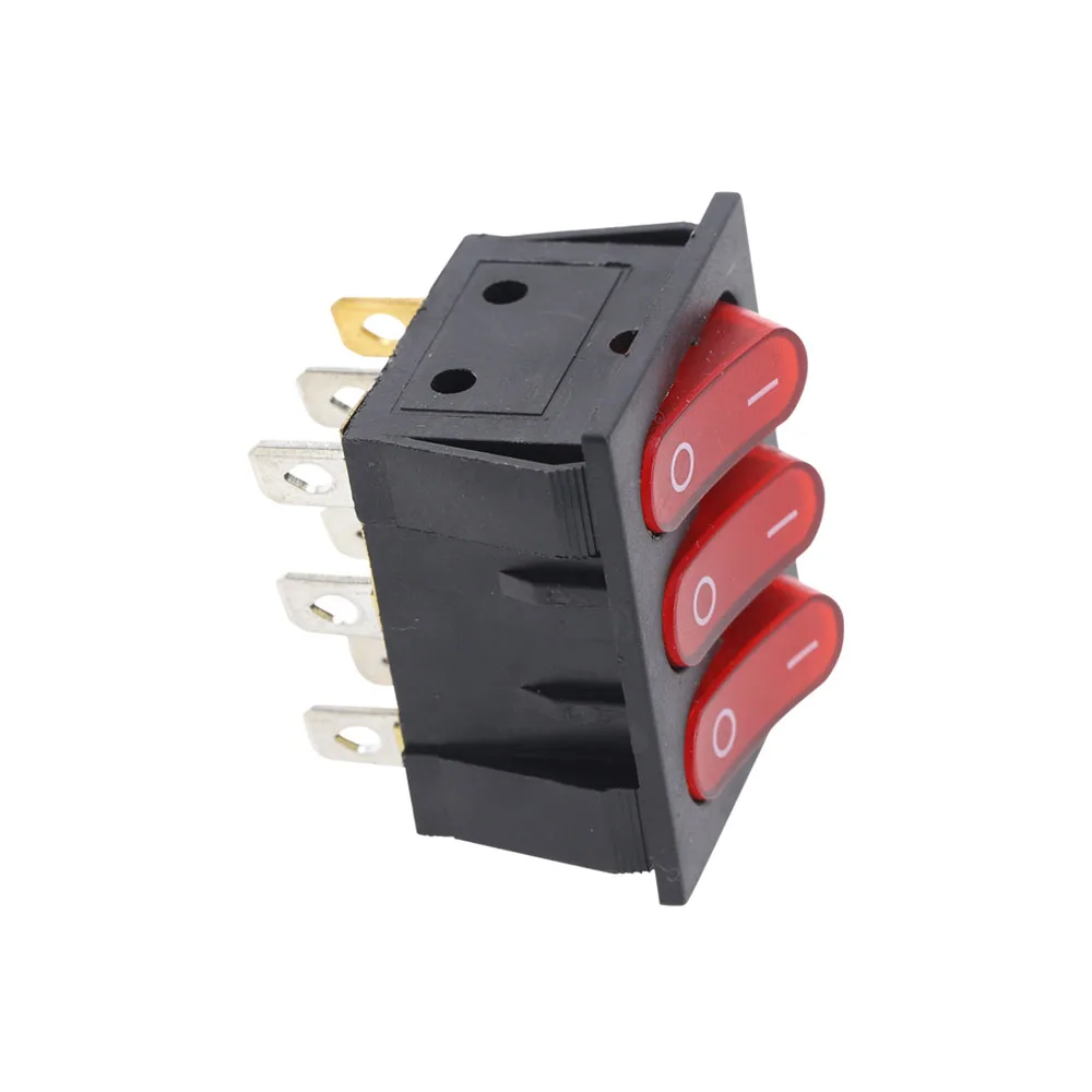 1 шт. 9 штифтов ВКЛ ВЫКЛ 2 положения рокер SPST для лодки светодиодная подсветка 15A/250