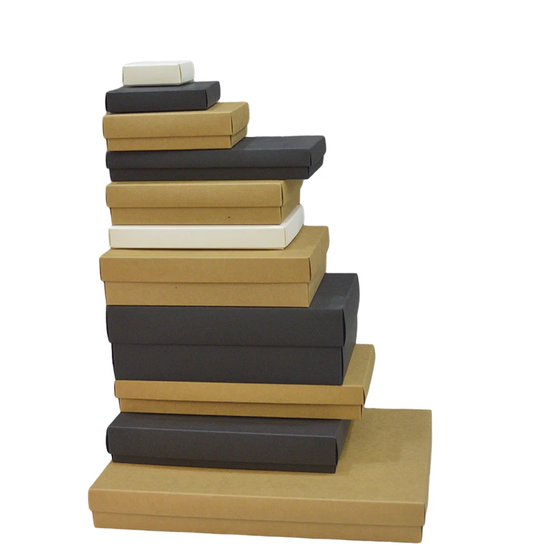 

3/10pcs Gift Box With Lid Eco Paper Gift Wrap Box Custom Chocolate Box Printed Logo Wholesale A4 Big Self-armable Carton Box