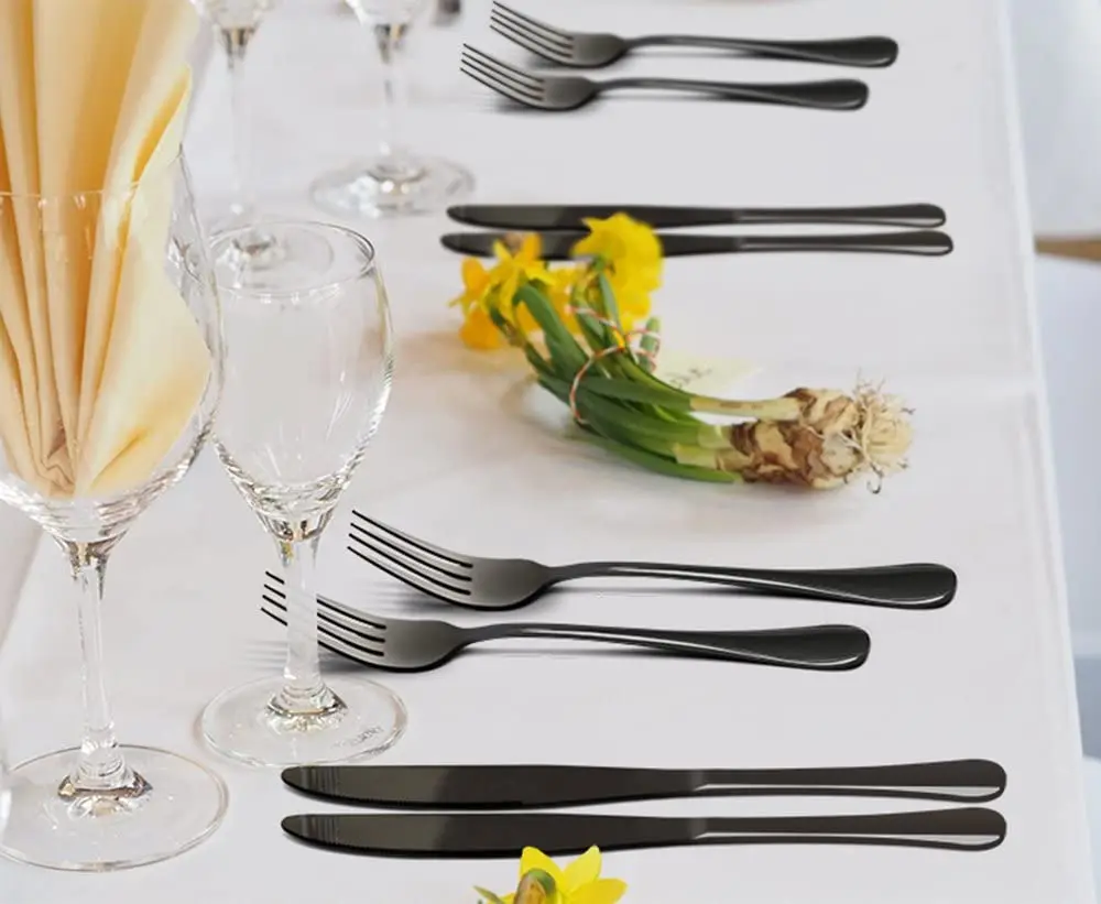 Набор столовых приборов из серебра набор нержавеющей стали для 4 предмета