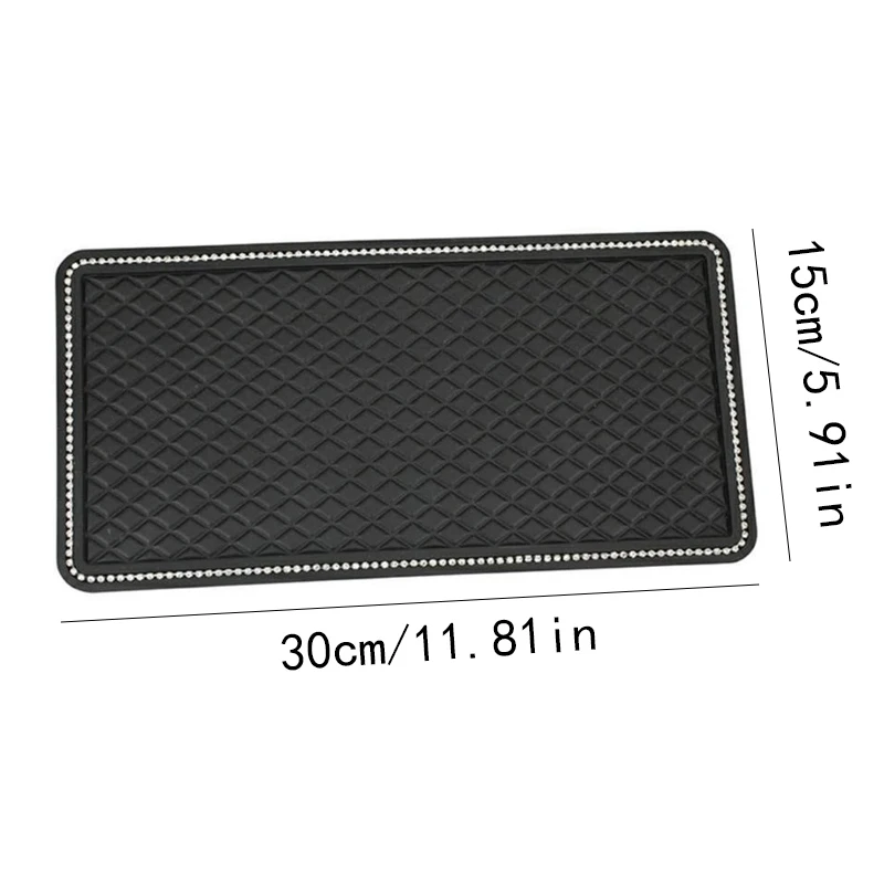 

With Rhinestones Non-Slip Mat Auto Dashboard Sticky Anti-Slip Mat Phone Sunglasses Holder Car Styling Interior Accessories