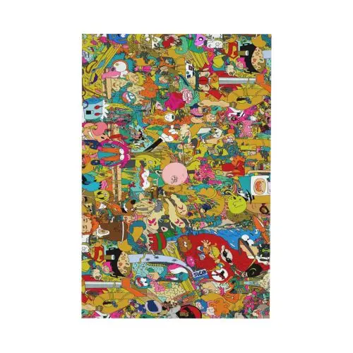 

Cartoon Characters Print Table Cloth Coffee TableCover Rectangular Tablecloth Waterproof Tablecloths Dining TableCloth