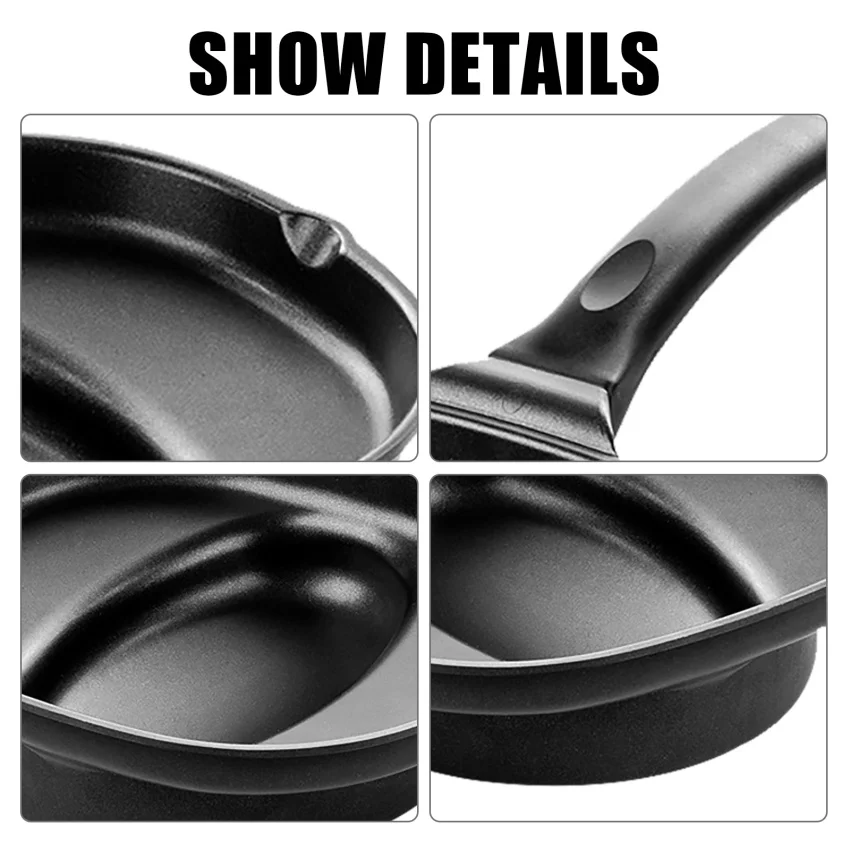 

VOGVIGO Non-Stick Frying Pan Cooking Dish Japanese Style Omurice Mould Fuel Gas Commercial Use