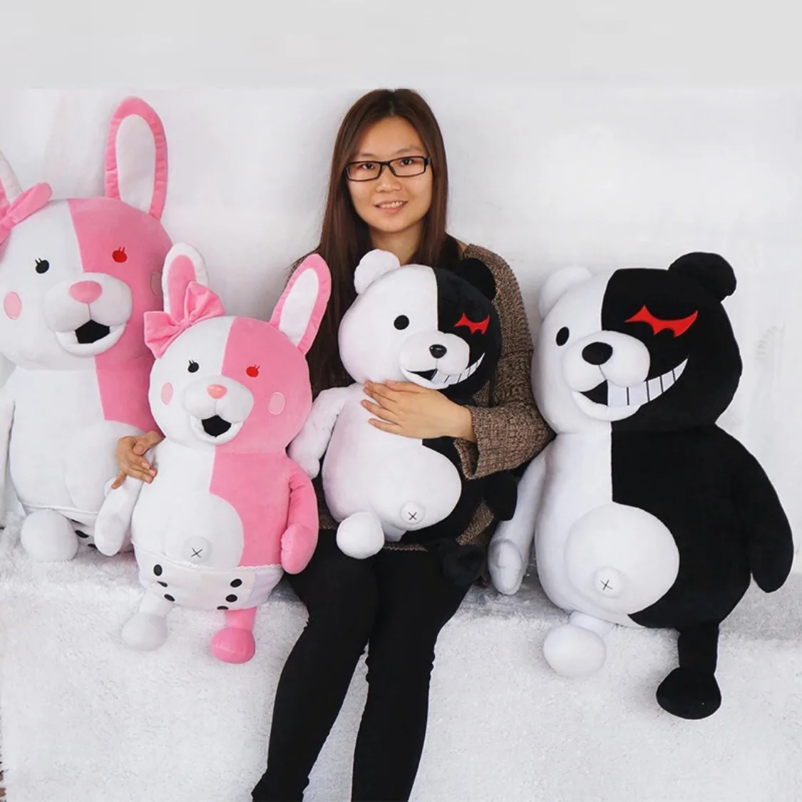 Монокума из Супер данганронпа 2 черно белый медведь плюшевая кукла игрушка