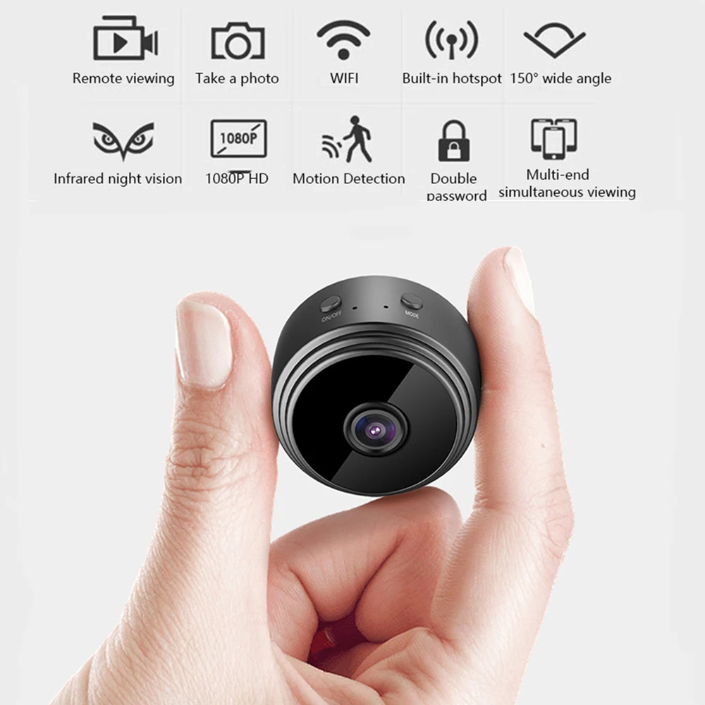 Беспроводная мини ip-камера открытая ночная версия HD камера видеокамера диктофон