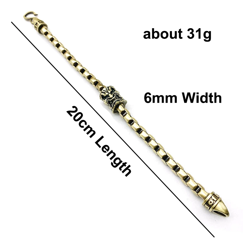 Браслет-цепочка латунный в готическом стиле для мужчин и женщин | Украшения