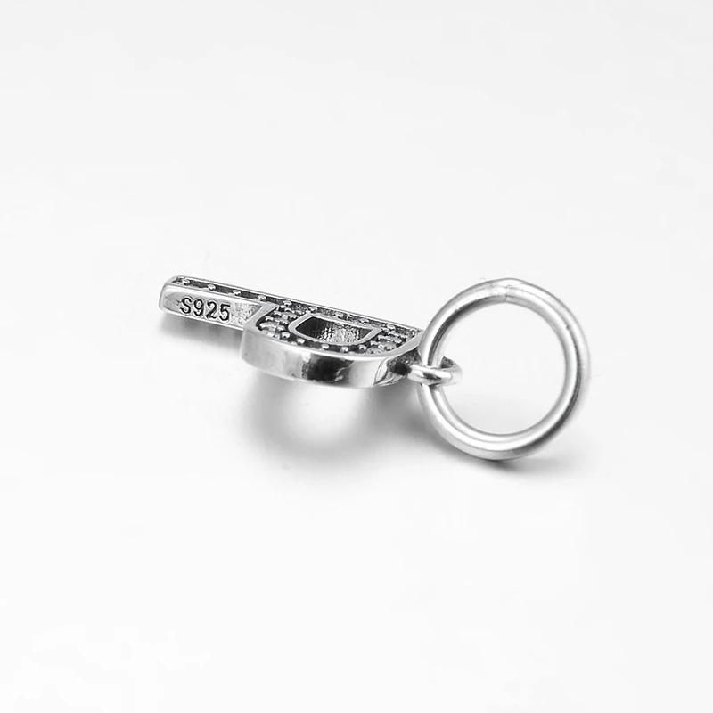 Бусины-подвески из серебра 925 пробы с буквами P и алфавита для изготовления