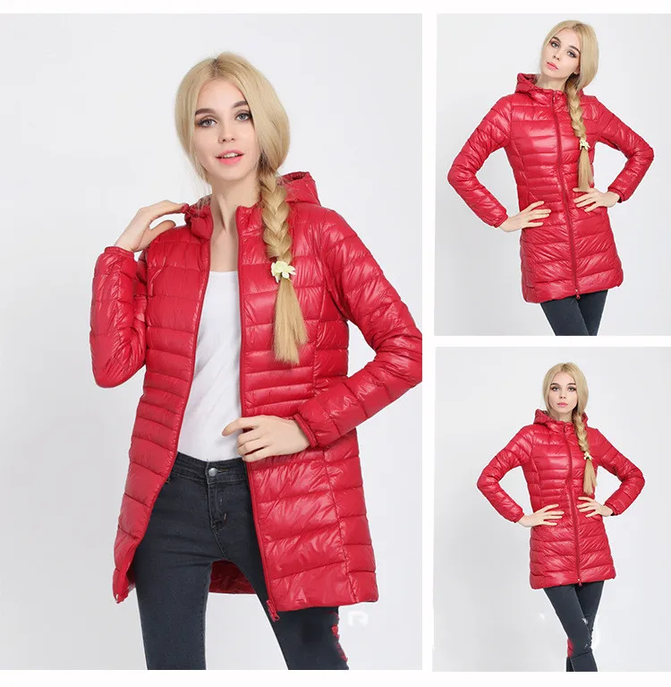 Светильник Кая и тонкая пуховая куртка женский длинный пуховик с шапкой размер 200