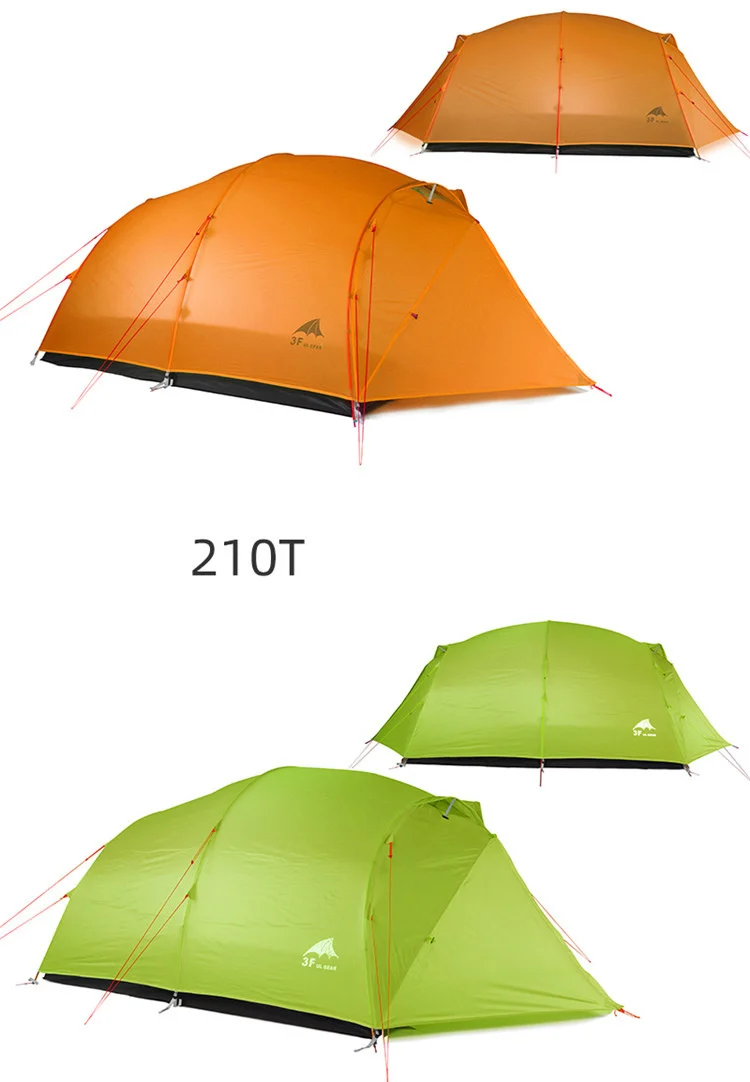 3F UL GEAR Сверхлегкий 4 человека 3 сезона 4 сезона 15D палатка для кемпинга на открытом воздухе Пешие прогулки альпинистские водонепроницаемые палатки