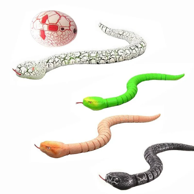 Инфракрасный Змея с дистанционным управлением RC змея игрушка для кошки и яйцо