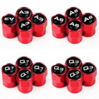 4 шт. колпачок клапана автомобильной шины, задняя крышка для AUDI A3 A4 A6 Q3 Q7 TT, автомобильные аксессуары