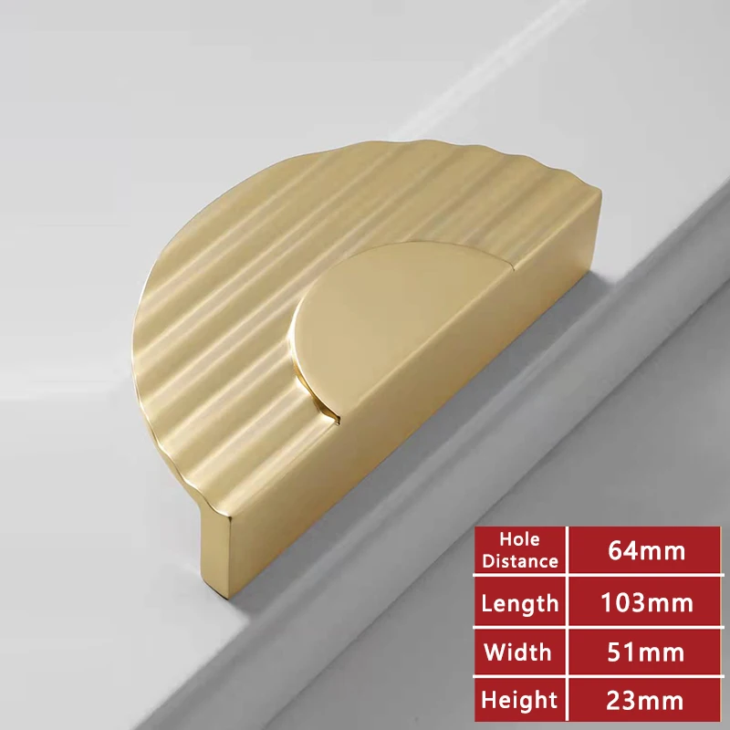 

Ручки для мебели YUTOKO латунные серые и золотые