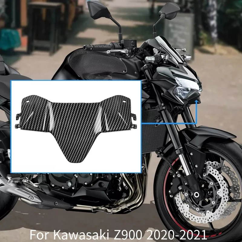 

Motorcycle Lower Front Headlight Cover Head Light Lamp Fairing Beak Cowl for Kawasaki Z900 Z 900 2020-2021