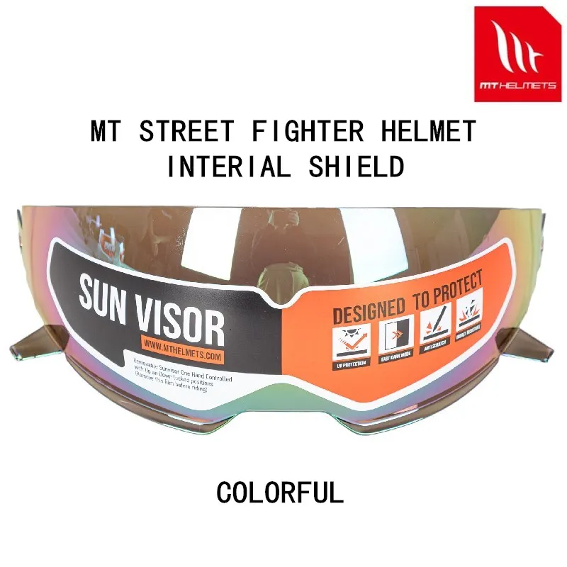 MT шлем уличный истребитель внутренние солнцезащитные очки сменный Щит 5 цветов в