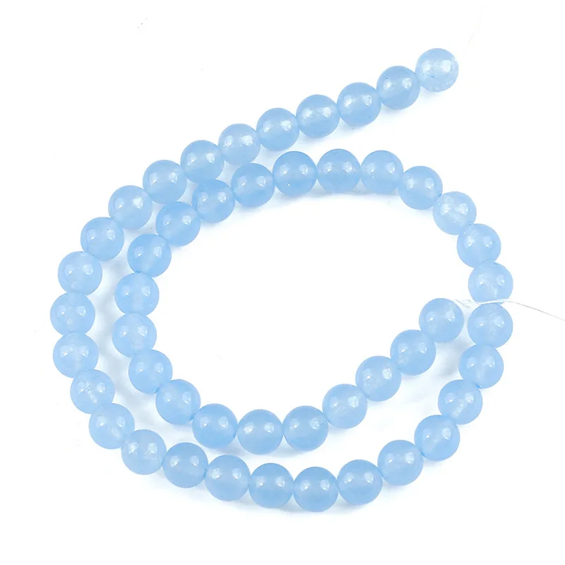 

Aquamarines Natural Mineral Gem Round Beads For Jewelry Making 4 6 8 10 mm Spacer Loose Stone Beads Diy Bracelet Necklace