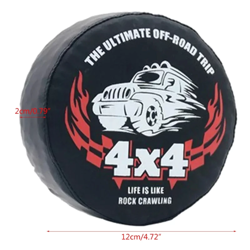 

11XE RC Car Decoration Parts Spare Tire Cover for Axial SCX10 TRX4 D90 1/10 RC Rock Crawler Car Off-road Vehicle Decorative