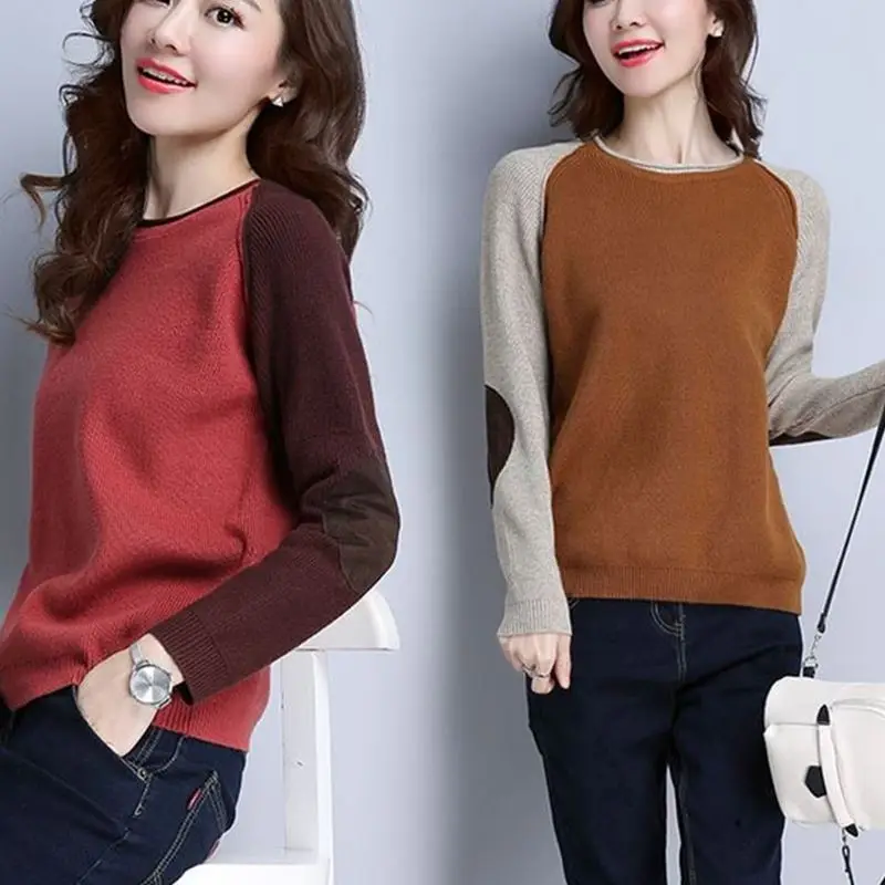 Свободный свитер с капюшоном женский осенний и зимний из кашемира сочетающимися