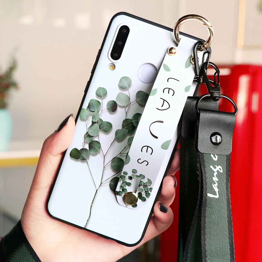 Silicone Case For Huawei P30 P20 Mate 30 20 10 Lite Pro P Smart 2019 Wrist Strap Landyard P8 P9 P10 2017 | Мобильные телефоны и