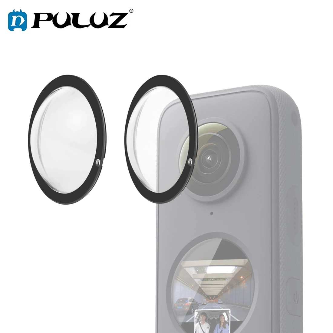 

Защитный чехол PULUZ для объектива камеры Insta360 ONE X2, съемная Водонепроницаемая Крышка для объектива с защитой от брызг, спортивные аксессуары ...