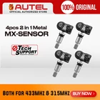 AUTEL TPMS Датчик 315 МГц 433 МГц 2 в 1 MX-датчик универсальный инструмент для ремонта шин Датчик программирования TS601 TS401 OBD диагностический инструмент