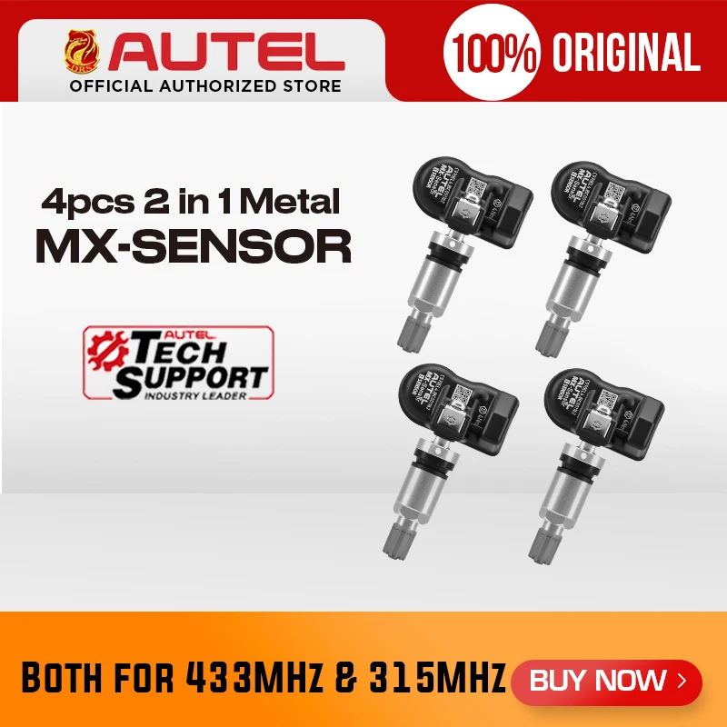 Датчик TPMS AUTEL 315 МГц 433 2 в 1 MX-датчик универсальный инструмент для ремонта шин
