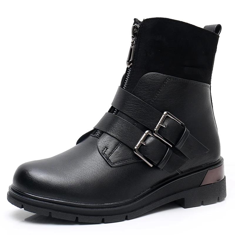 KULADA/новейшие мотоциклетные ботинки Женские винтажные армейские осенние в стиле