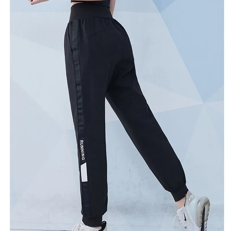Vansydical Women Loose Sport Running Sweatpants Fitness Training Pants Womans Straight Trousers Tracksuit Jogging Sportswear