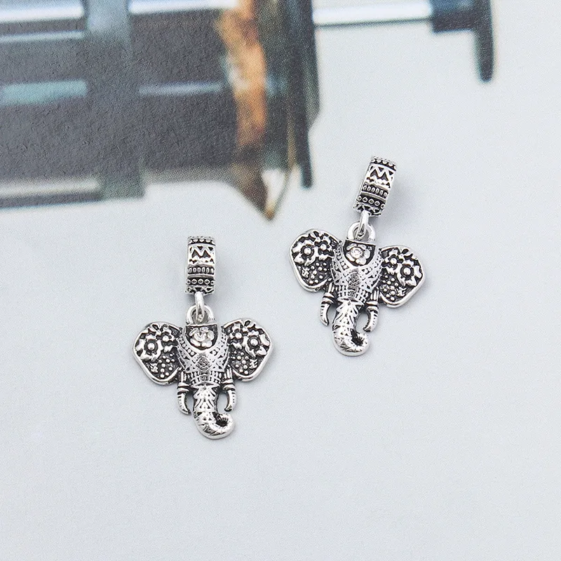 2021 подвеска шармы бусины в виде слона изготовление ювелирных изделий подходит
