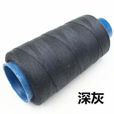 Dark Gray 20 S/3 высокоскоростная катушка многоцветная швейная нить 1400Y промышленная швейная нить для машины, используется: плотная ткань/Деним/джинсы/холст - Цвет: Dark Gray