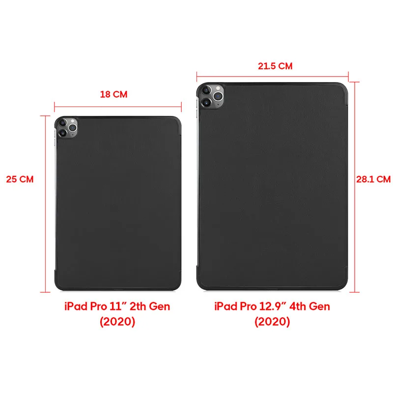Ультратонкий кожаный чехол для iPad Pro 11 Магнитный 2020 2-го поколения противоударный