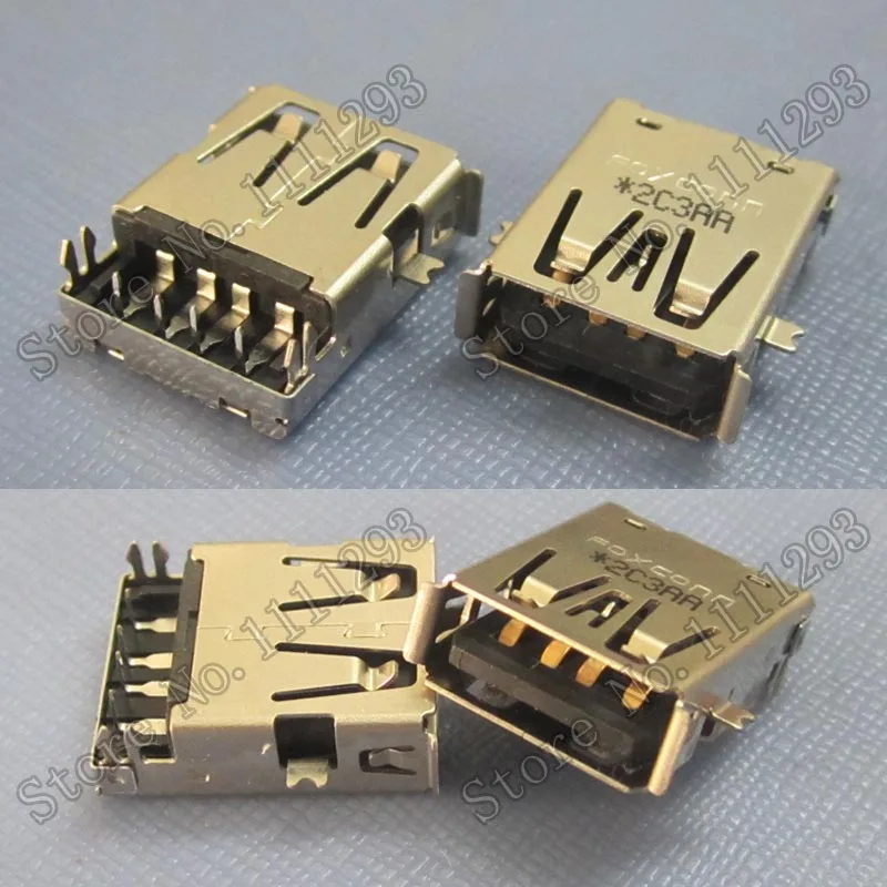 Разъем USB 10 шт./лот 2 0 для материнской платы Asus A53SV N53SN N53SV и т. Д.|connector asus|connector usbconnector