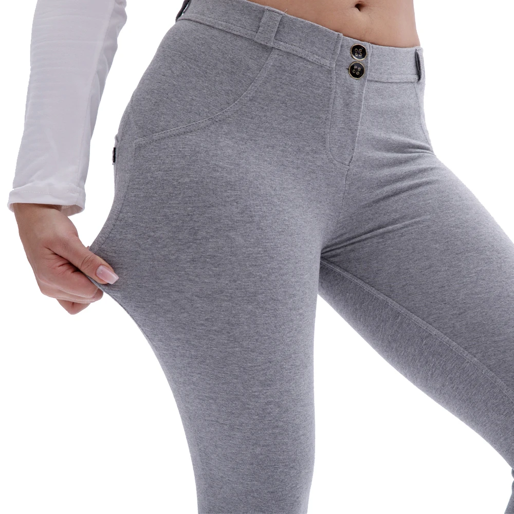 

Melody Gray Leggings Mid Waisted Sports Running Jeggings Skinny Gym Grey Legging Seamless Women Body Shapewear Summer