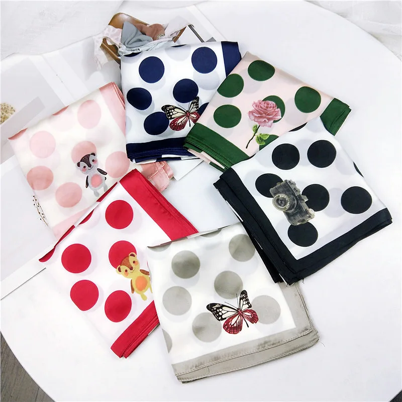 Модный женский шарф роскошный брендовый хиджаб с принтом в виде бабочек и