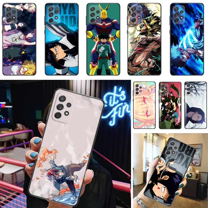 

My Hero Academia Dabi Shigaraki Tomura Boku Todoroki Shouto Bakugou Katsuki Phone Case For Samsung Galaxy A52 A72 4G 5G Cases