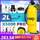 Емкость для подводного плавания DIDEEP 2 л, жилет, сумка с адаптером, мини-цилиндр, комплект кислородного резервуара, оборудование для подводного плавания X5000Pro