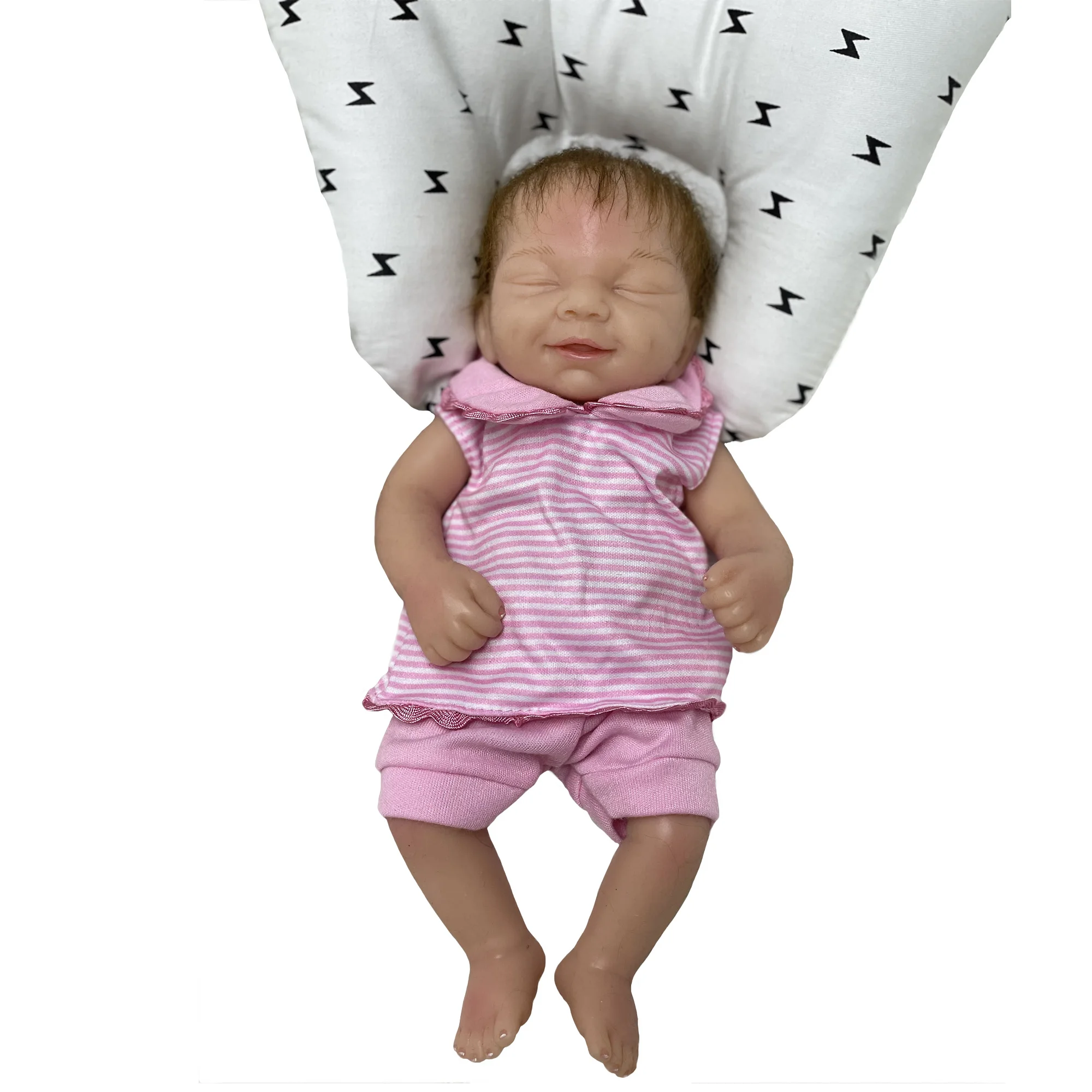 Полноразмерная платиновая силиконовая кукла адольли Реборн 12 дюймов