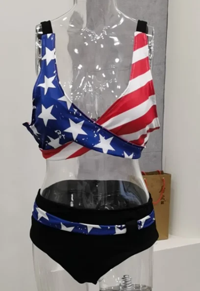 

Women Plus Size Print Split Sexy Bikini Set Swimwear Swimsuit Beachwear Digital Ropa Mujer Roupa Pechincha Aliexpress Summer#G