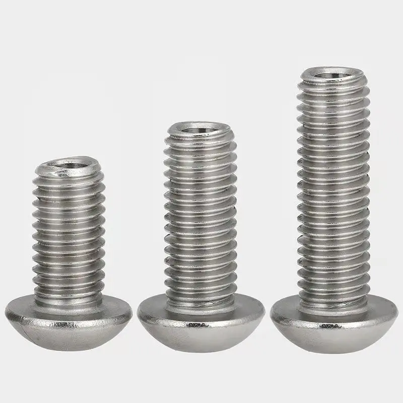 

1-5PCS M5 M6 M8 M10 M12 stainless steel 304 round head/plate head hexagon hollow screw hollow bolt mask machine threading