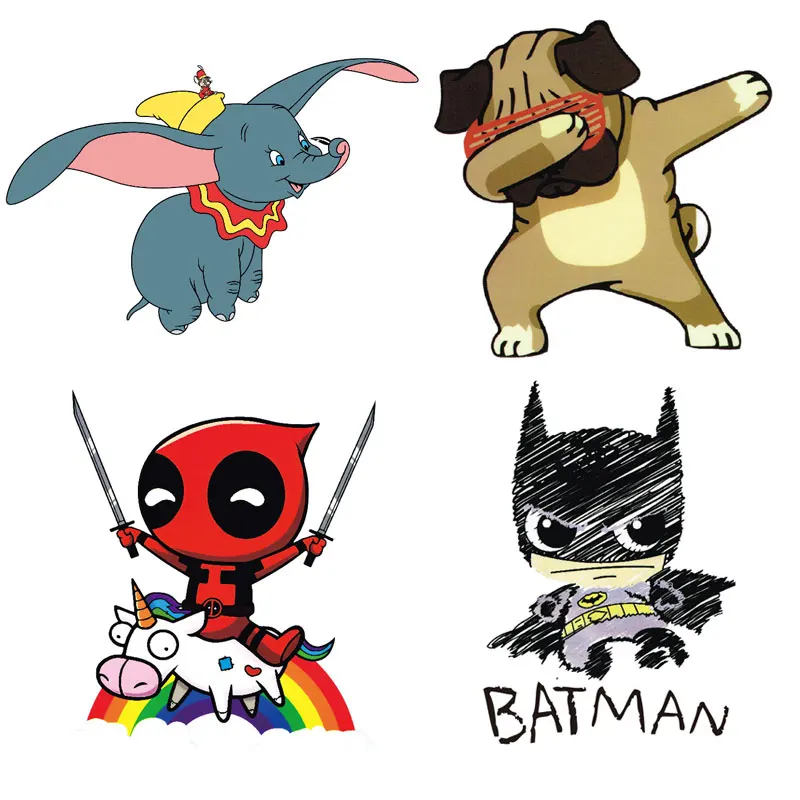 Наклейки на одежду с мультяшным Кроликом утюжок нашивках сделай сам накладки