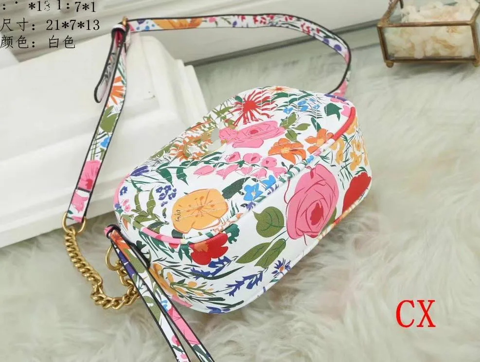 

2021 Luxury Brand Designer Bag Women Shoulder Replica Bag Lady Gold Metal Chains Leather Messenger Handbag Female Green Big Bags